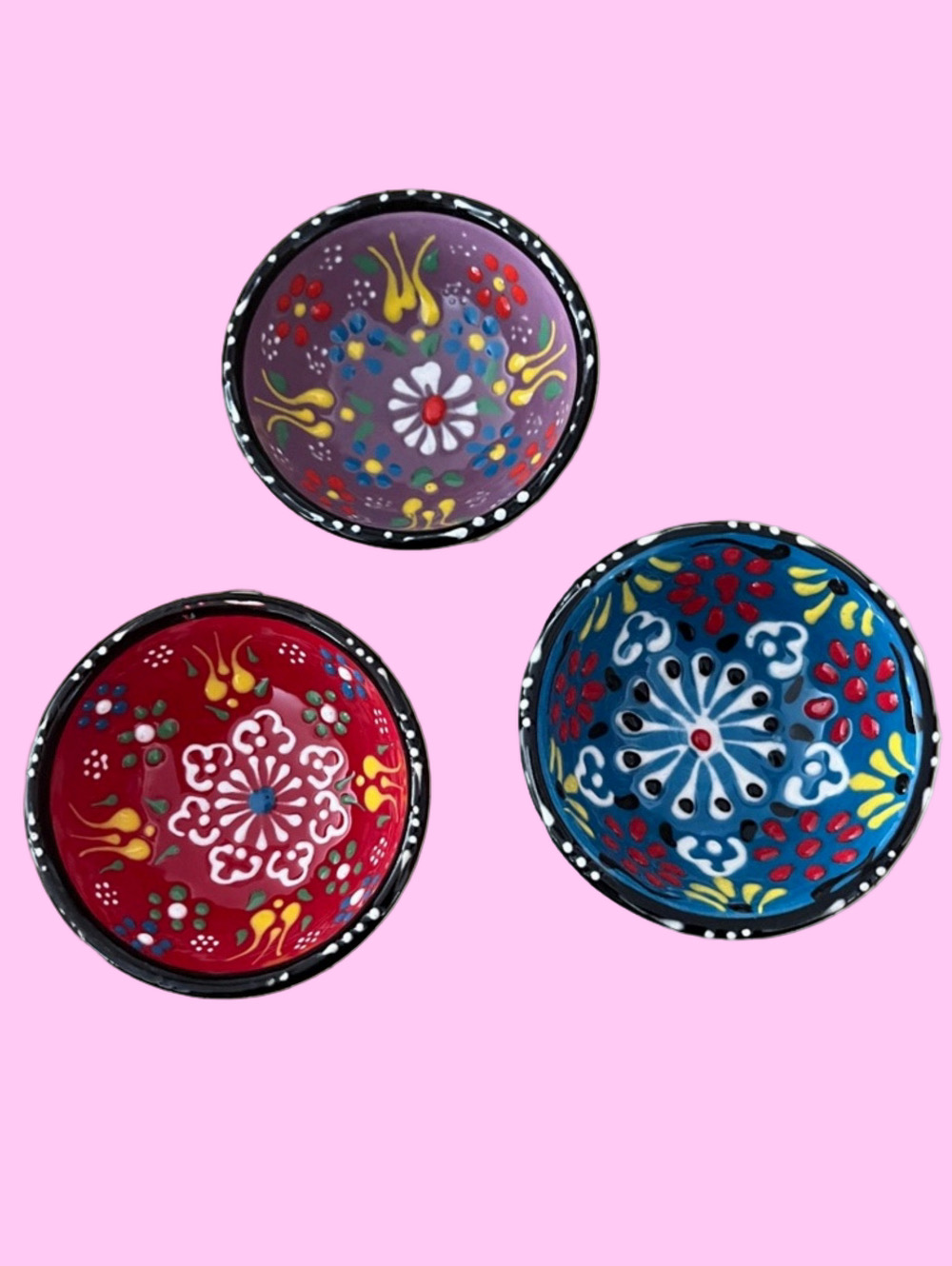 Hand-Painted Ceramic Home Art Trinket Dish/Bowl - Decorative Accent